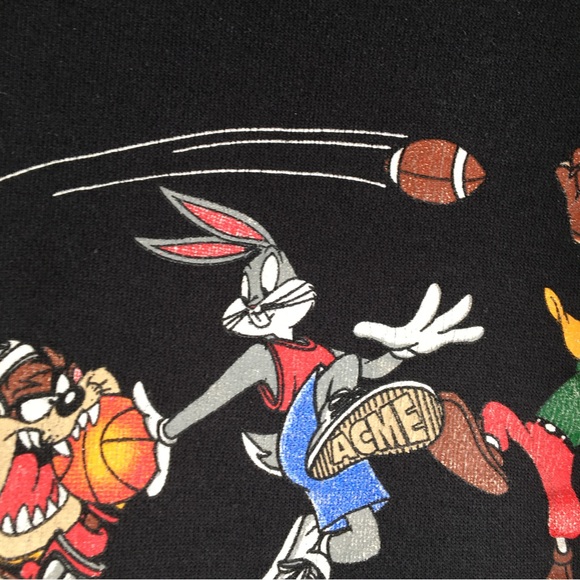 Warner Bros Looney Tunes Crewneck Sweatshirt Vintage 90s 1993 Men's Size Medium - Picture 5 of 10